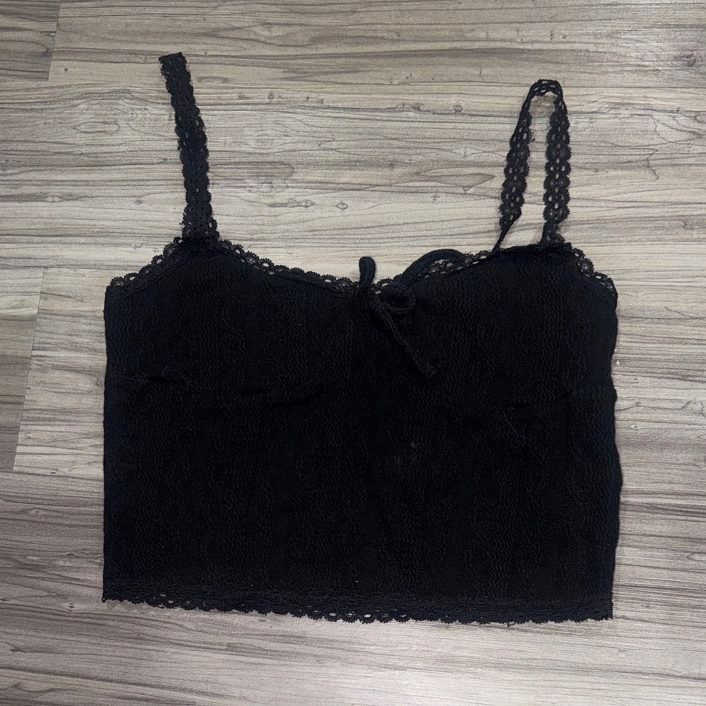 Aeropostale Black Lace Women's Tank Top